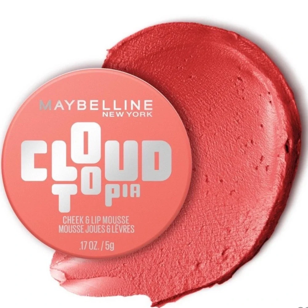Maybelline Cloudtopia Cheek & Lip Mousse 05 Coral Illusion 0.17oz New Sealed